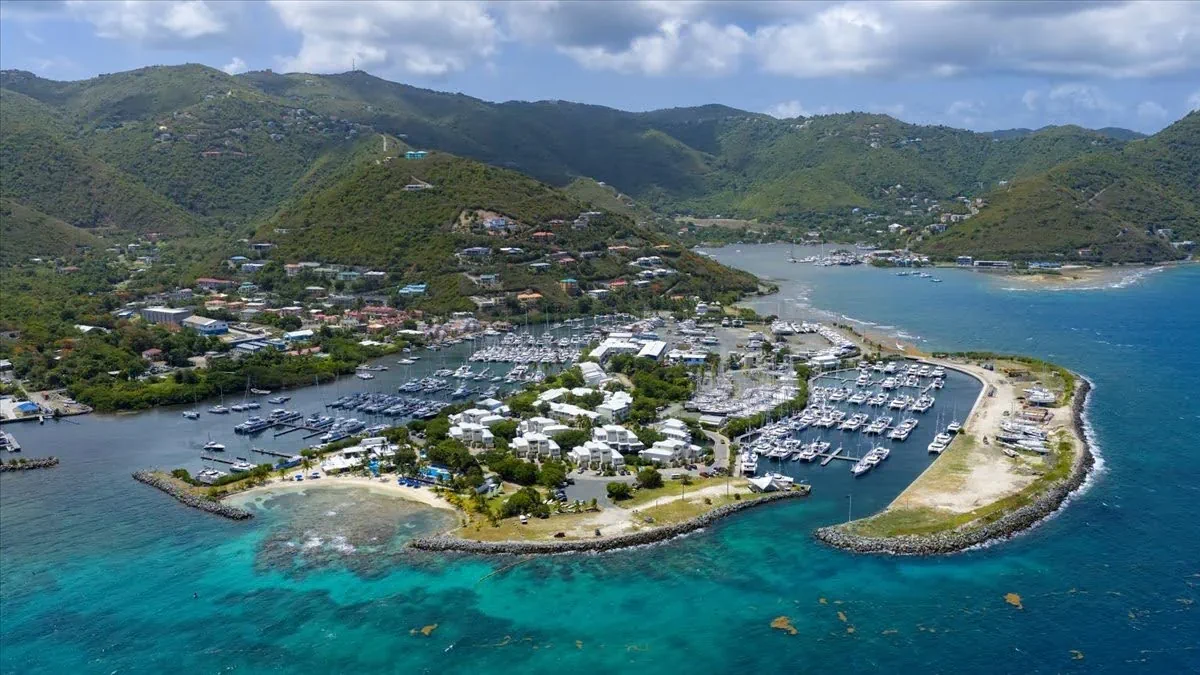 Bay view from yacht