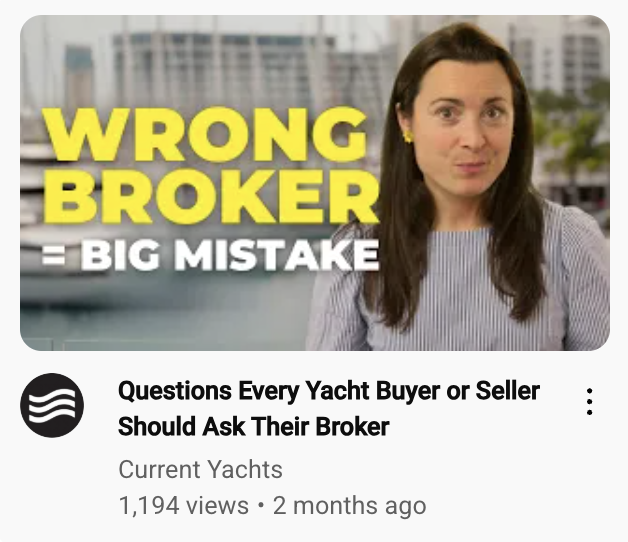 Choose a yacht broker